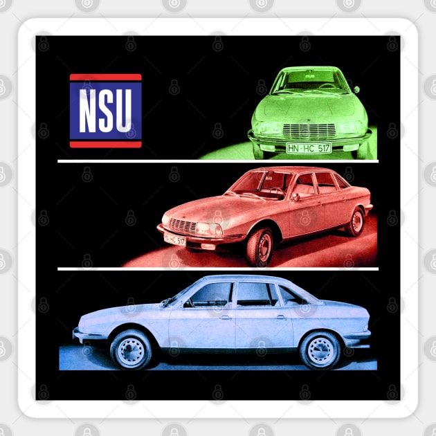 NSU RO80 - brochure Magnet by Throwback Motors